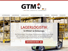 Tablet Screenshot of gtm-logistics.com